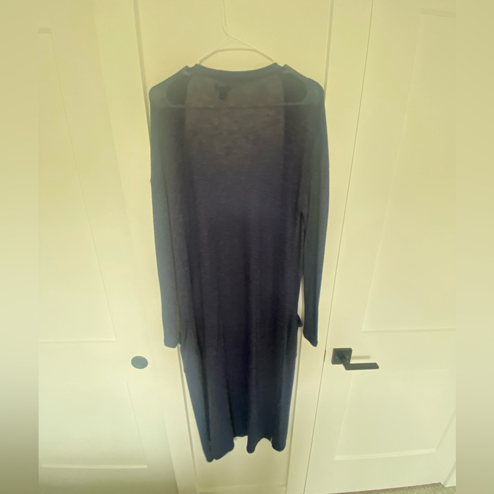 Aerie navy blue duster